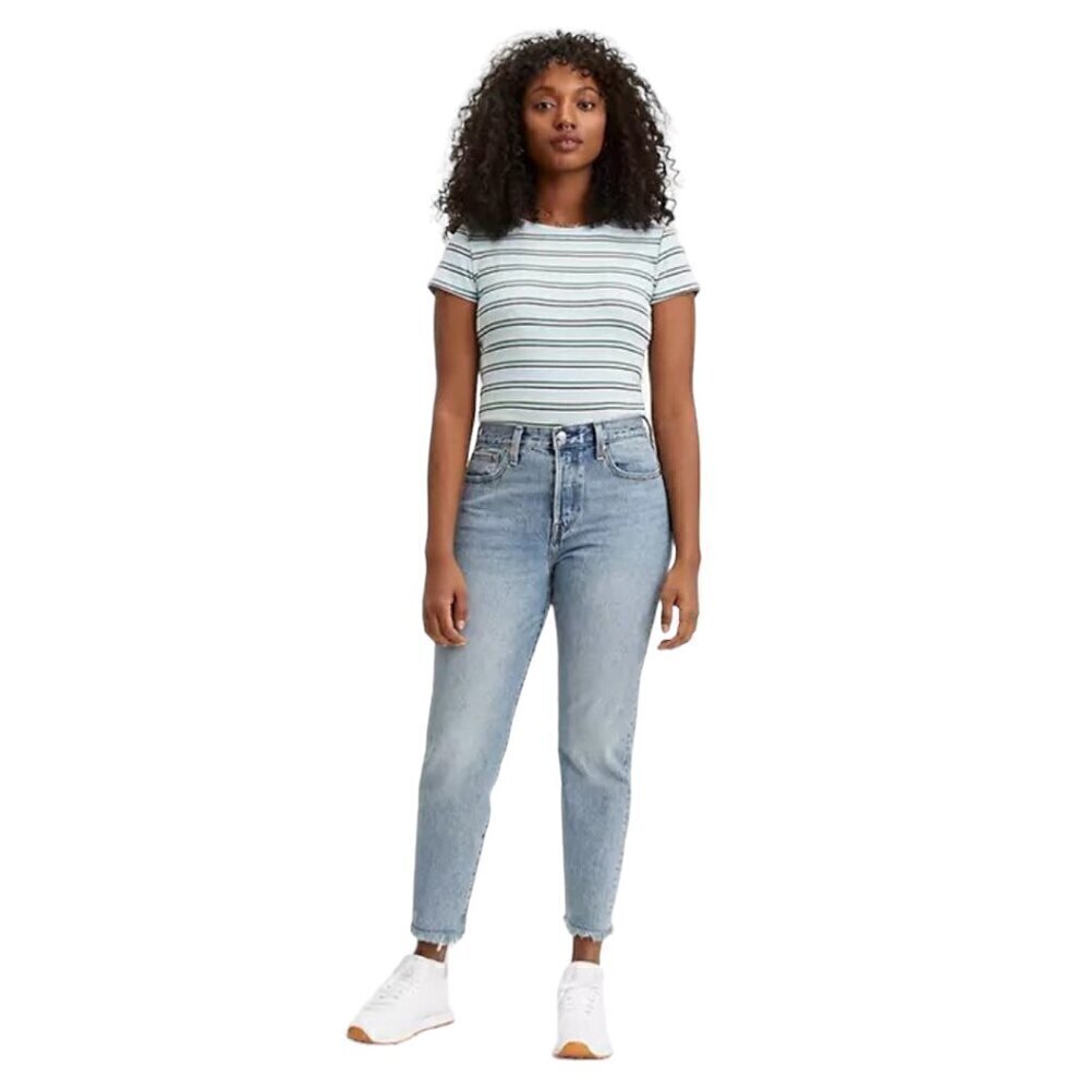 LEVI'S Premium Button-Fly High-Rise Ankle Wedgie Jeans in Shut Up Wash - Size 30